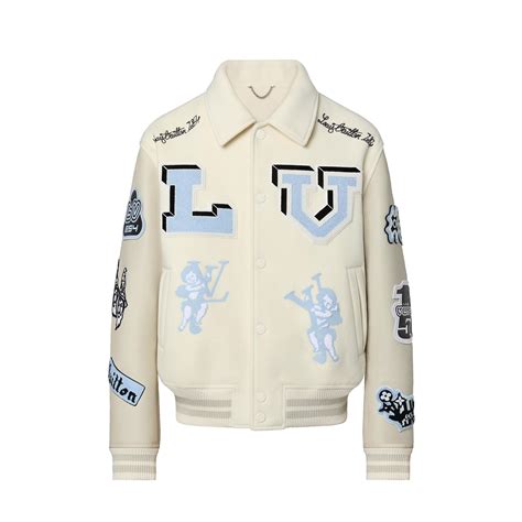 louis vuitton varsity jacket blue.